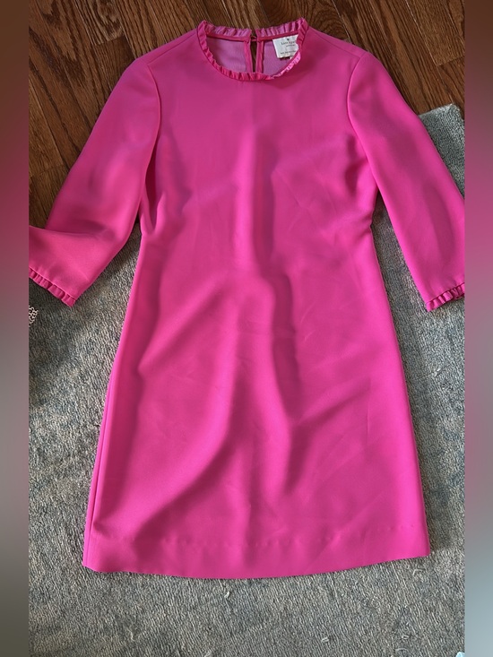 kate spade Dresses & Skirts - kate spade Bright Hot Pink Long-Sleeve Shift Dress
